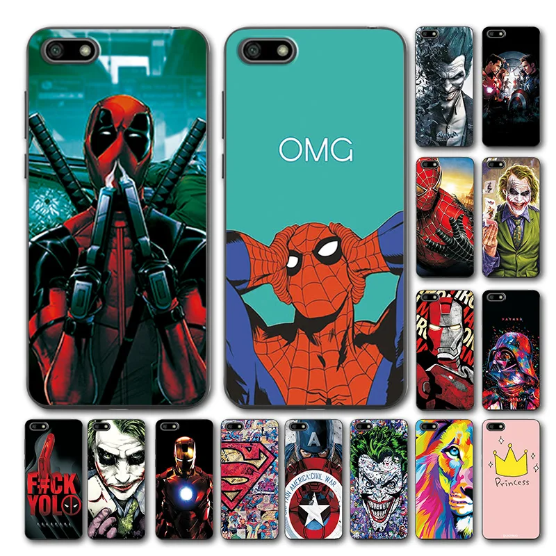 

Novelty Phone Case For Huawei Y5 Lite 2018 on Cover Y5Lite Avengers Soft TPU Case Coque For Huawei Y5 Lite 2018 DRA-LX5 5.45"
