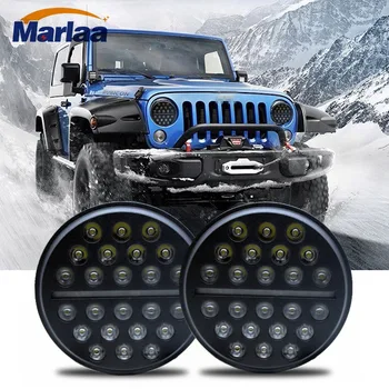 

Marlaa For Jeep CJ-8 Scrambler CJ-7 LJ Unlimited 6000K IP67 7 Inch LED Headlight For Hummer H1 H2 Puch G and Mercedes G models