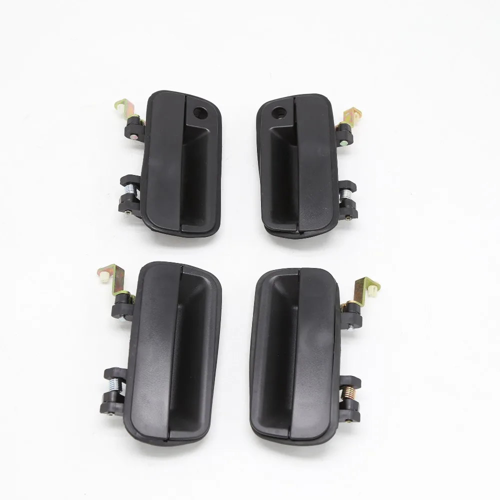 For 90-94 Hyundai Excel Outside Exterior Black Front Left Right Door Handle 2Pcs