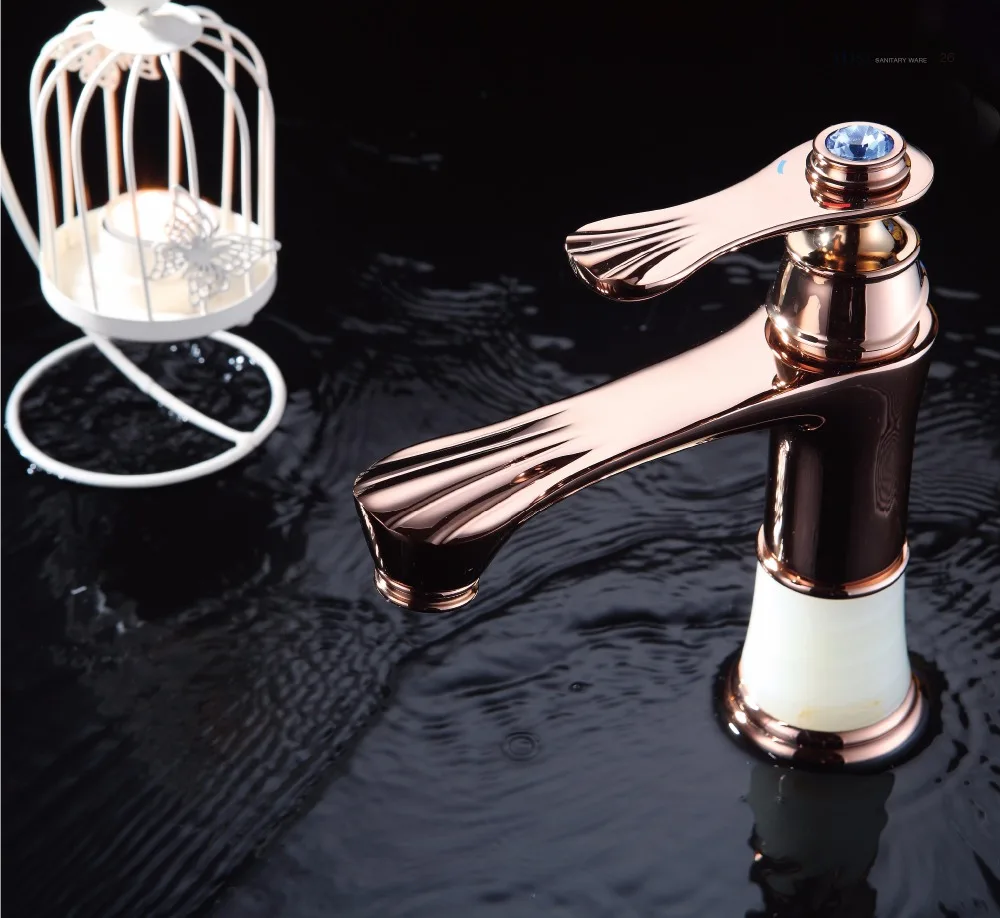 

COROTO High Quality New Basin Faucet Rose Golden Single Handle Bathroom Basin Mixer Faucet Wholesale Retail Promotion 5288-11C