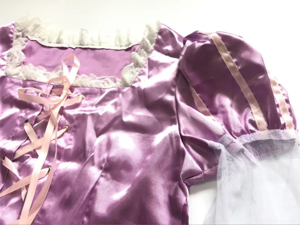 Костюм Рапунцель для взрослых; маскарадный костюм Рапунцель для женщин; маскарадный костюм принцессы Рапунцель для женщин; фиолетовый