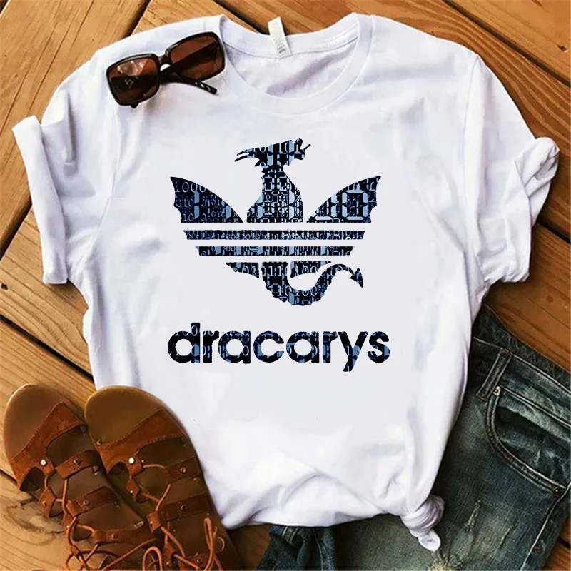 Женская футболка Sexemara Dracarys с зеленым драконом блестящая модная крутая