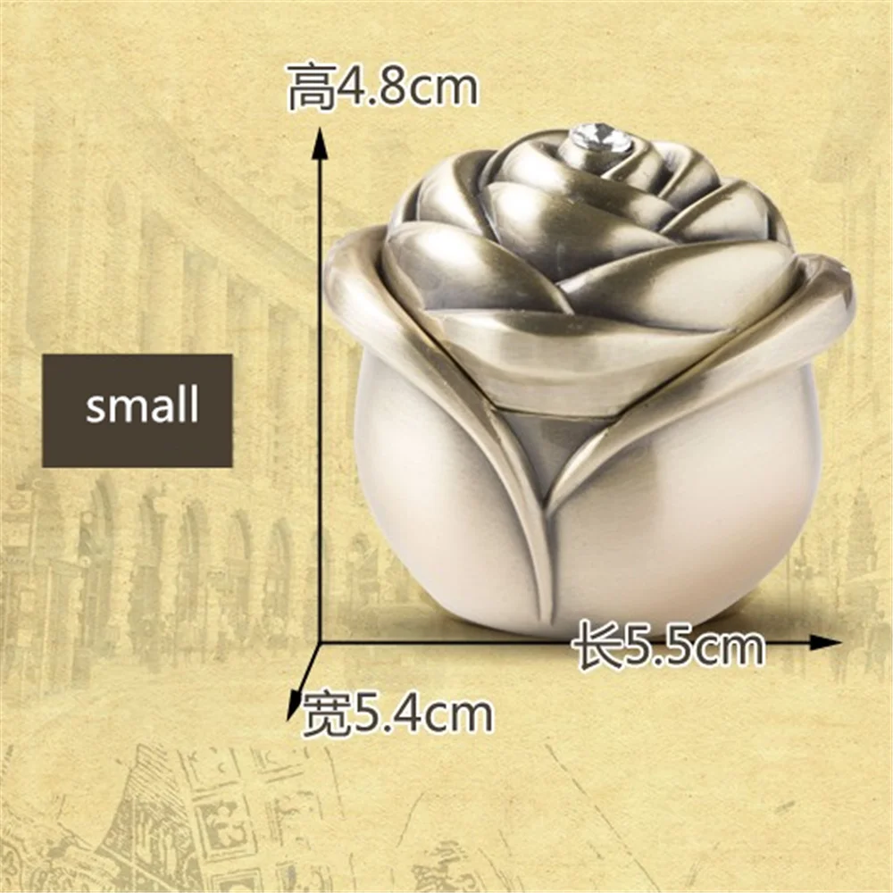 Металлическая коробка для хранения ювелирных изделий в европейском стиле, упаковка, Свадебная коробка розового типа, коробка для свадебного кольца
