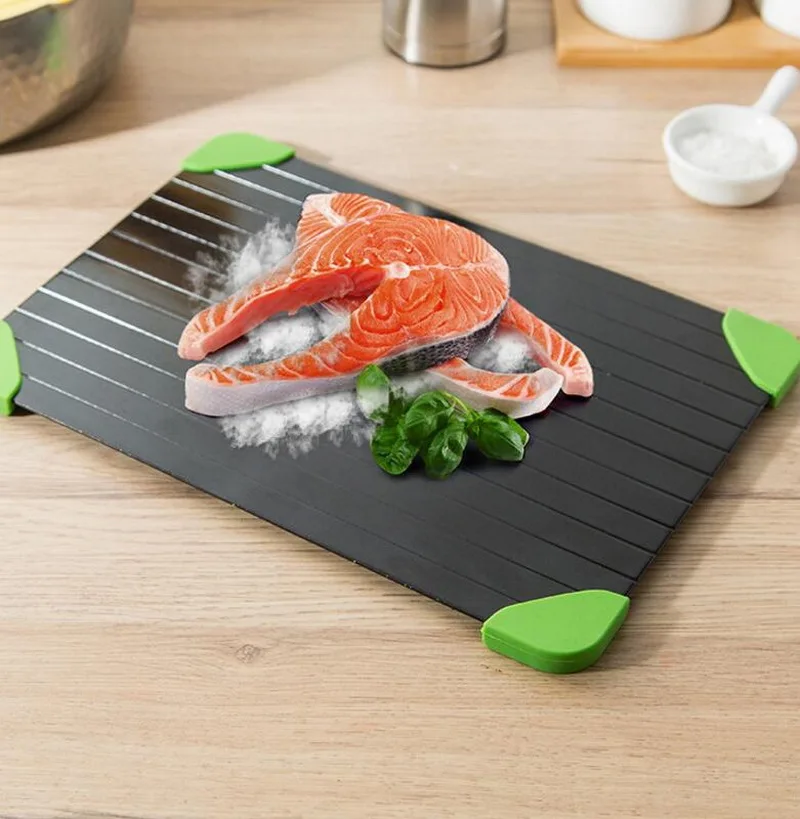 

Japanese Thaw Plate Home Quick Aluminum Alloy Thawing Plate Chopping Board Kitchen Steak Seafood Rapid Minute Unfreezing