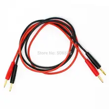 100 см 2 мм позолоченный разъем типа "банан" 18awg мягкие силикагель Тесты line10pcs/лот