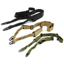 1.4m 2 Point Nylon Multi-function Adjustable Tactical Rifle Sling Hunting Gun Strap Outdoor Airsoft Mount Bungee System Kit