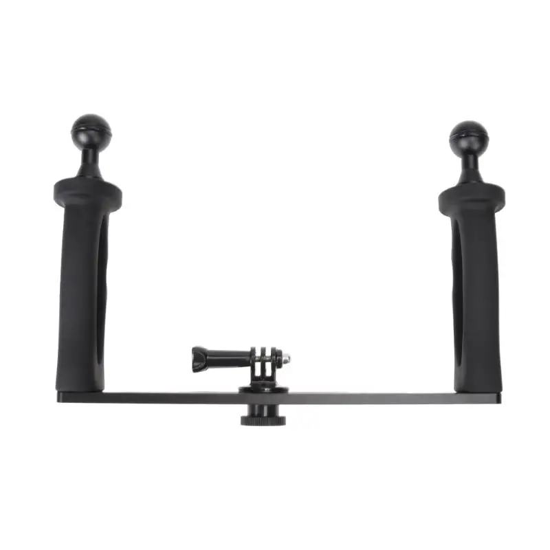 

Aluminium Alloy Handheld Stabilizer Tray Handle Grip Video Camera with 1/4 inch Screw Hole for Gopro hero 5/4S/4/3/2/1