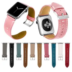 Joyozy для Apple Watch ремешок из мягкой яловой кожи Замена Группа совместимы для Apple Watch Series 4/3/2 /1 браслет 38 мм 40 мм