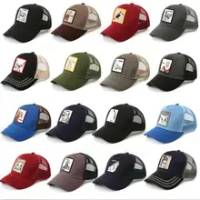 Бейсболки с вышивкой в виде животных для мужчин и женщин, бейсболка в стиле хип-хоп, летняя дышащая сетчатая Солнцезащитная уличная одежда унисекс