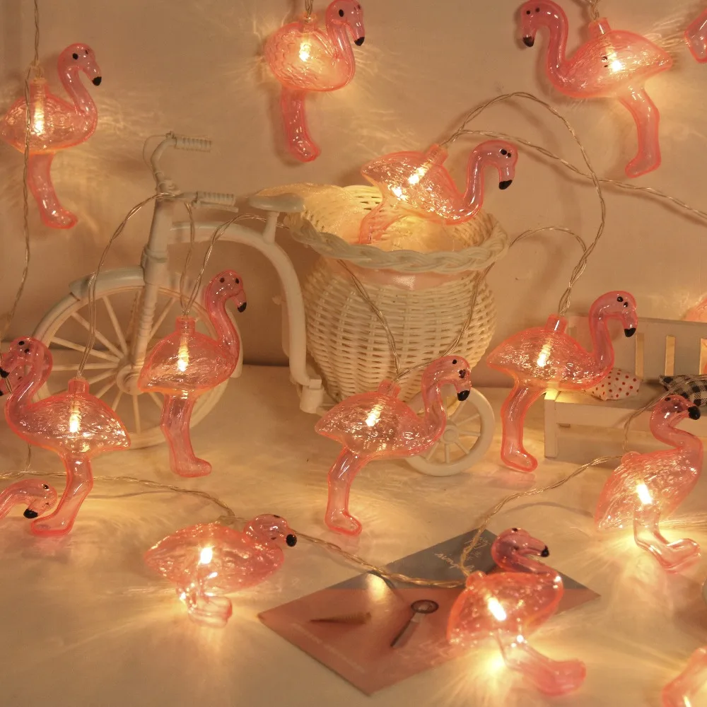 JUNJUE Flamingo LED String Light ins Korean Style Party Supplies Christmas Wedding Decoration Holiday Lights For Home JUNJUE Flamingo LED String Light ins Korean Style Party Supplies Christmas Wedding Decoration Holiday Lights For Home