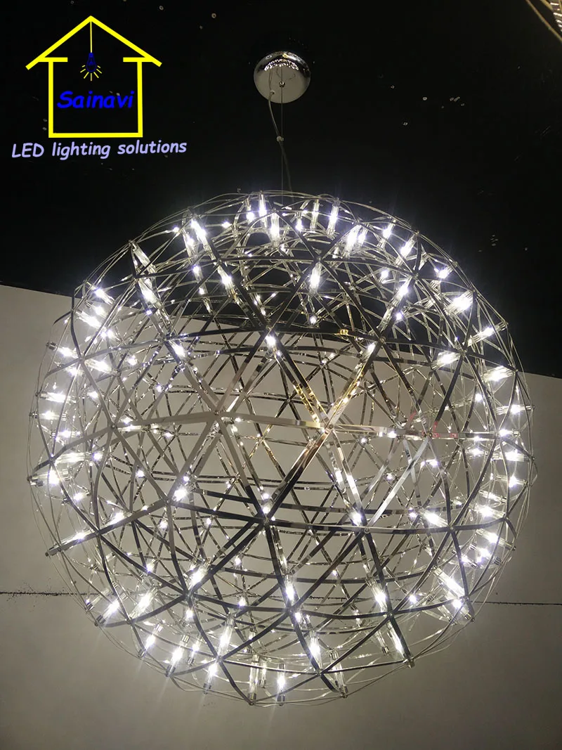 Parts/kit Stainless Steel LED Pendant Lig   ht Firework Lamp