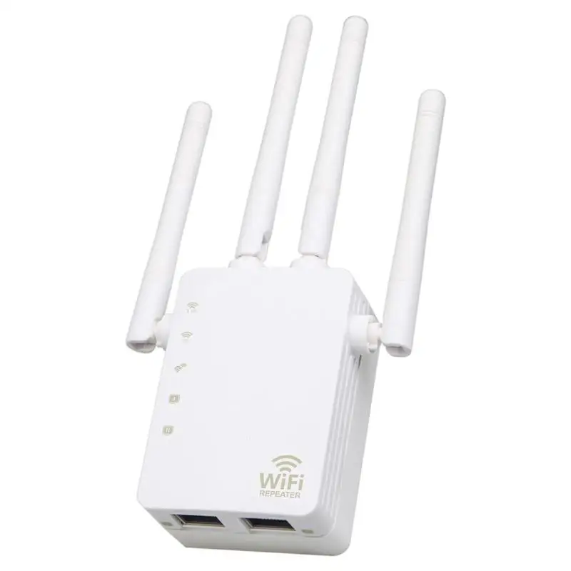 Высокое качество AC беспроводной 2,4G/5G двухдиапазонный WiFi ретранслятор 1200 Мбит, Беспроводной ретранслятор маршрутизатор 4 высокой антенны