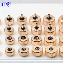 10 шт розовое золото из нержавеющей стали водонепроницаемые часы Корона от 3,5 мм до 7,0 мм маленькое отверстие 2,0 мм Диаметр выберите размер