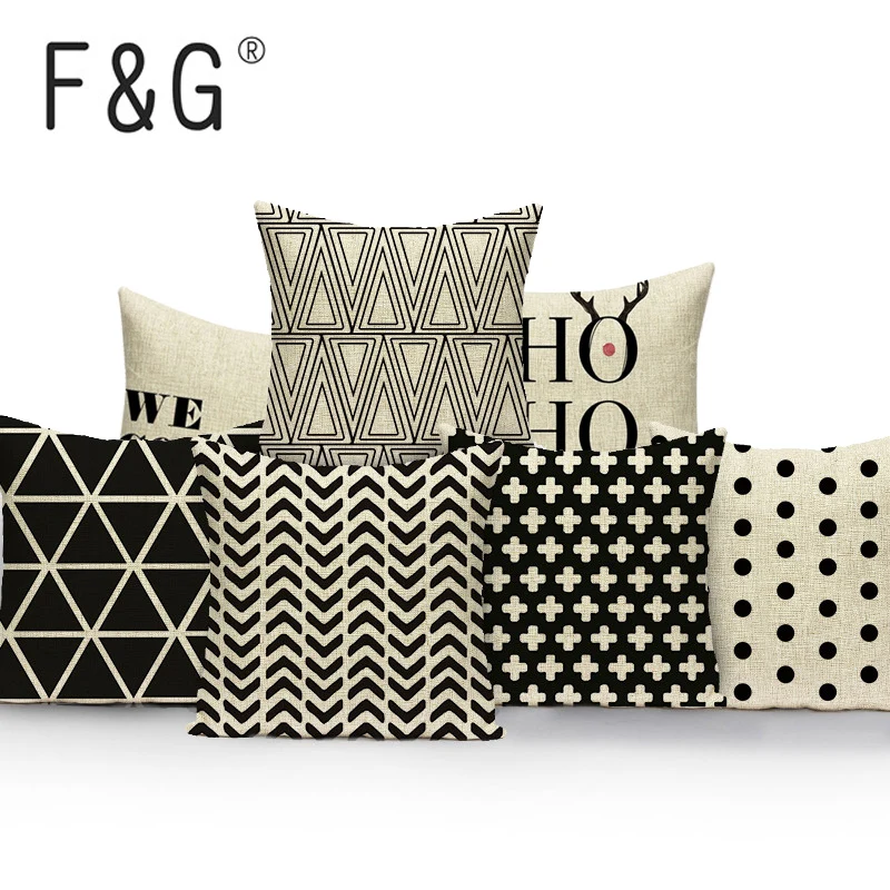 Funda De Cojín Geométrica Para Decoración Del Hogar, Cojin