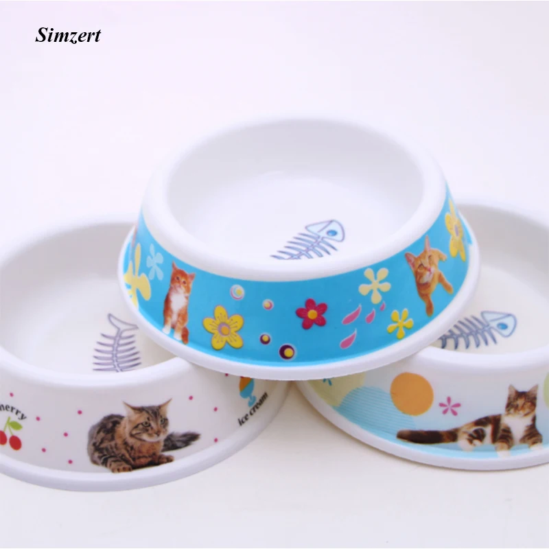 Simzert зоотовары меламиновая миска для собаки милый мультфильм шаблон одной чаши