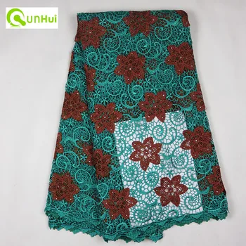 

2015 new coming african lace cotton cord lace with high quality for african guipure lace water soluble chemical lace q172