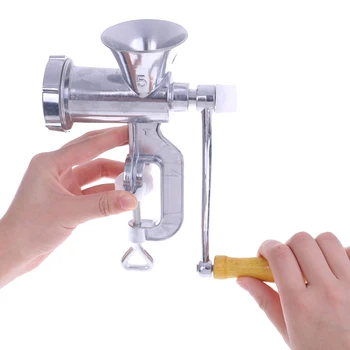 

1PC Manual Meat Grinder Noodles Grinding Machine Aluminum Alloy Dishes Handheld Making Gadgets Mincer Pasta Maker Slice Tool