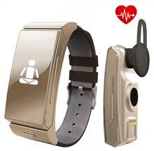 U uhr U20 U mini Smart Uhr Bluetooth Headset 2 in 1 Herzfrequenz Schlaf-monitor Lederband Smartwatch für IOS Android telefon