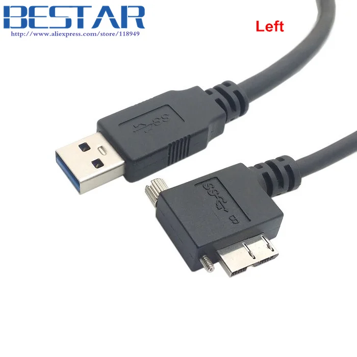 90 градусный правый левый вверх и вниз Угловой Micro B USB 3.0 винтовой кронштейн для A Type