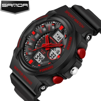 

Sanda Top Luxury Brand Men Digital Watch Sport G Style Shock proof Waterproof Watches Dual Display Military Wristwatch Relogio