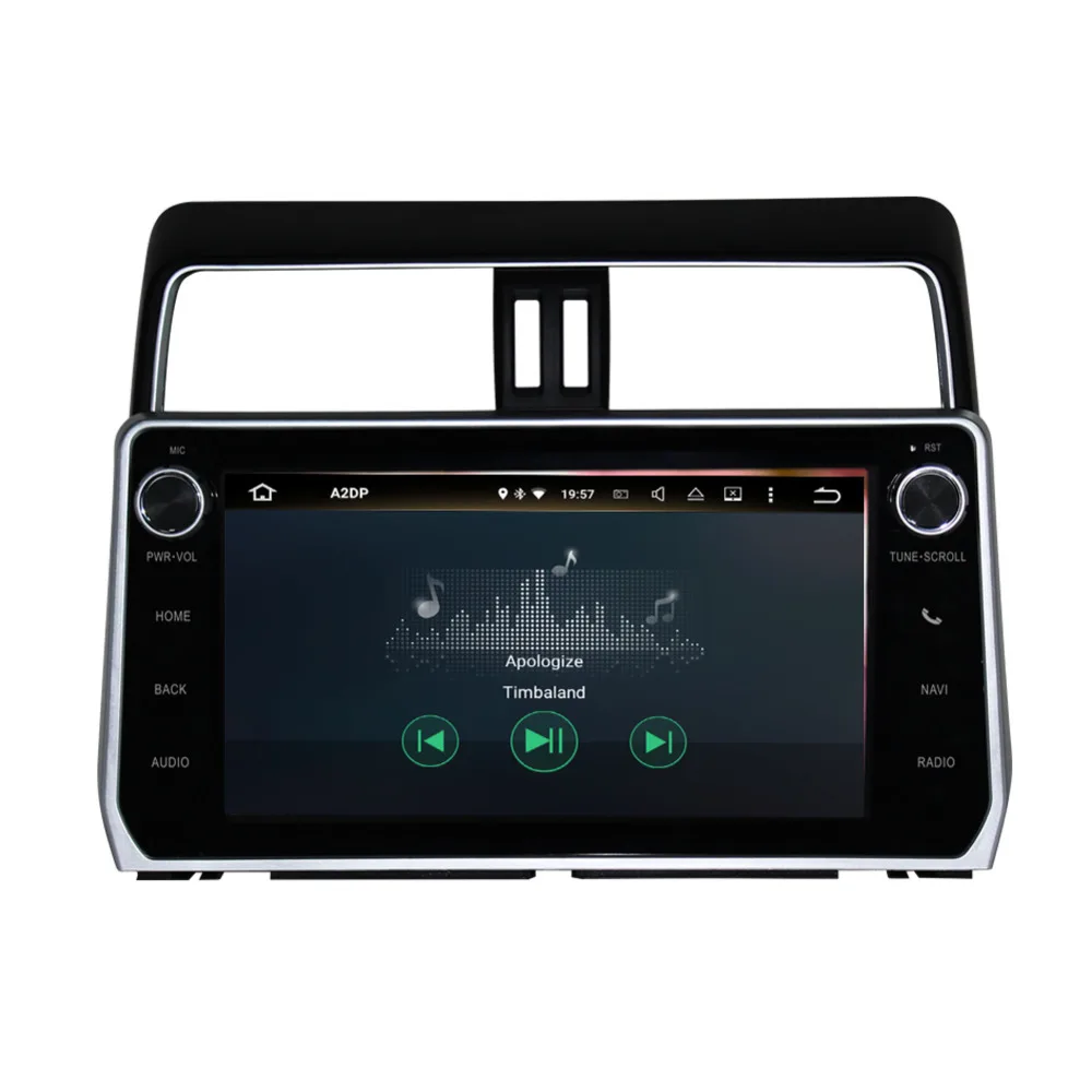 Clearance 10.1 Inch IPS Screen 4GB+32GB Android Car GPS Radio Head Unit with Bluetooth For Toyota Prado/Prado 150 2018 Up Wifi OBD DAB+ 2