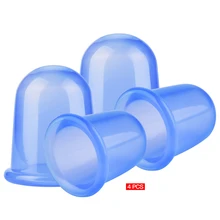 4 шт. чашечки для массажа тела вакуумное средство против целлюлита силиконовые присоски Массажер терапия банка для лица ноги пятно уменьшение морщин