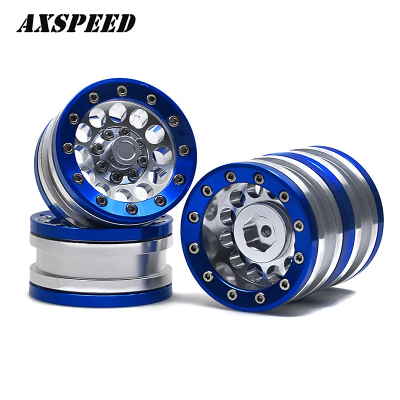

1 Pcs High Quality Alloy 1.9inch Beadlock Wheel Rims For for RC D90 SCX10 CC01 rock crawler