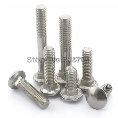 M6 M8 M10 M12 304 A2-70 Stainless Steel DIN603 Full Thread Shelf Mushroom Square Head Neck Bolt Carriage Screw GB14 50 PCS M6x30mm M6 M8 M10 M12 304 A2-70 Stainless Steel DIN603 Full Thread Shelf Mushroom Square Head Neck Bolt Carriage Screw GB14 50 PCS M6x30mm