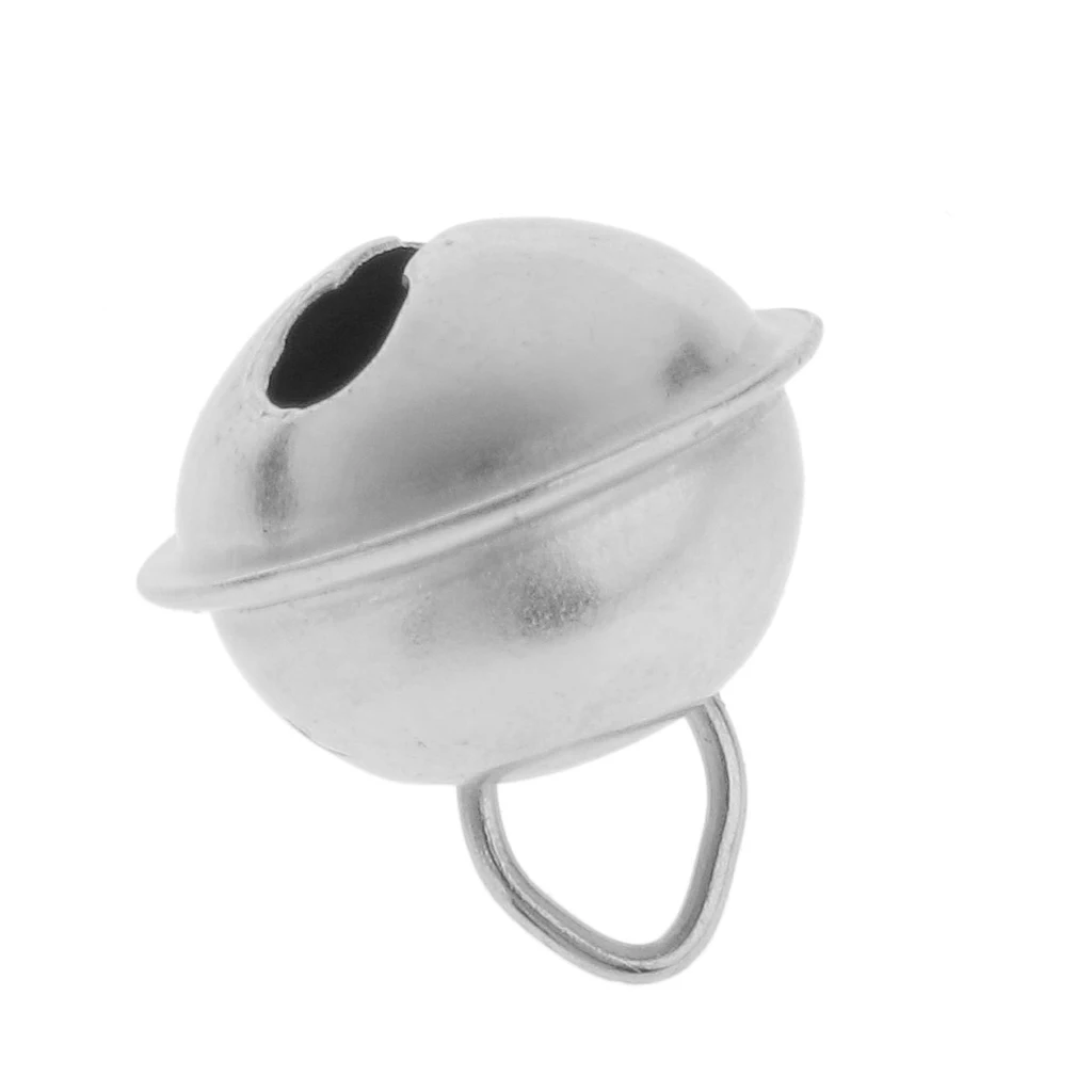 100Pcs Jingle Bells Jewelry Making Findings Dance Costume DIY Silver B 14mm
