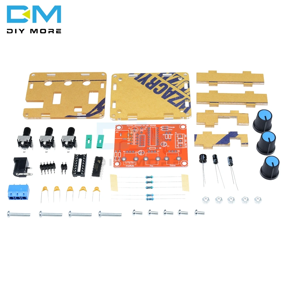 XR2206 генератор сигналов функция производителя плата генератора DIY Kit модуль синусоидальный треугольник квадратный выход 1 Гц-1 МГц+ чехол