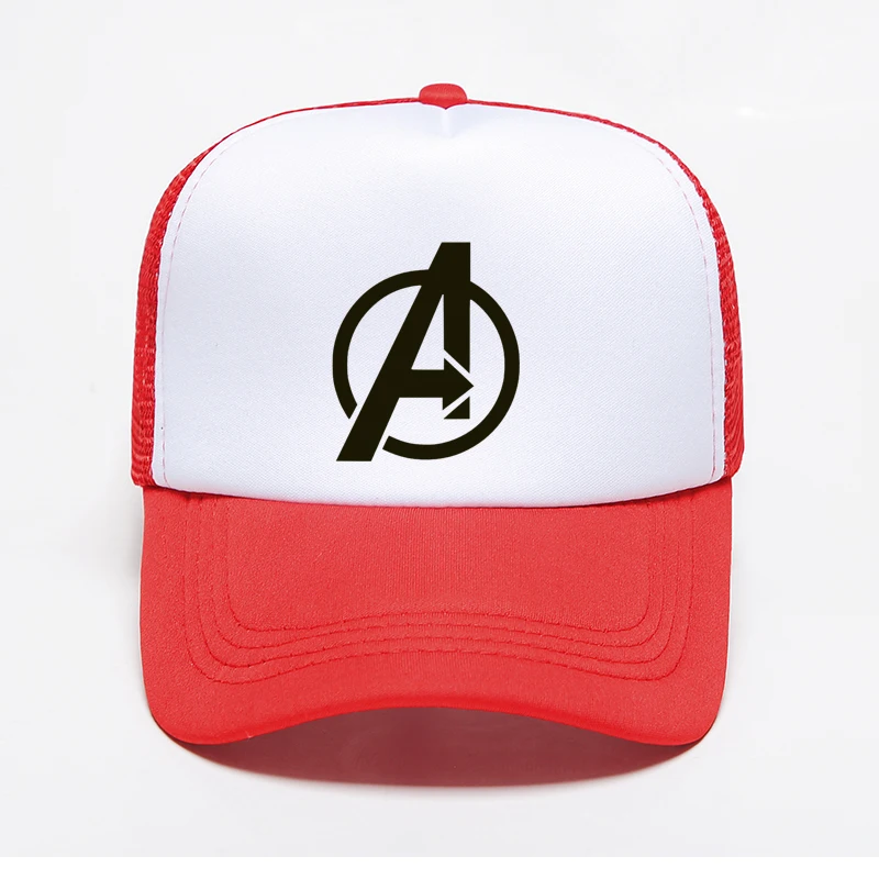 الصيف شبكة Snapback سائق شاحنة أبي قبعة المطبوعة المنتقمون قبعة بيسبول أعجوبة كابتن أمريكا سوبر قبعة قابل للتعديل كاب