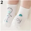 REAKIDS/Новое поступление, носки для новорожденных носки для малышей из хлопка с героями мультфильмов Нескользящие короткие носки для новорожденных детей - Цвет: green