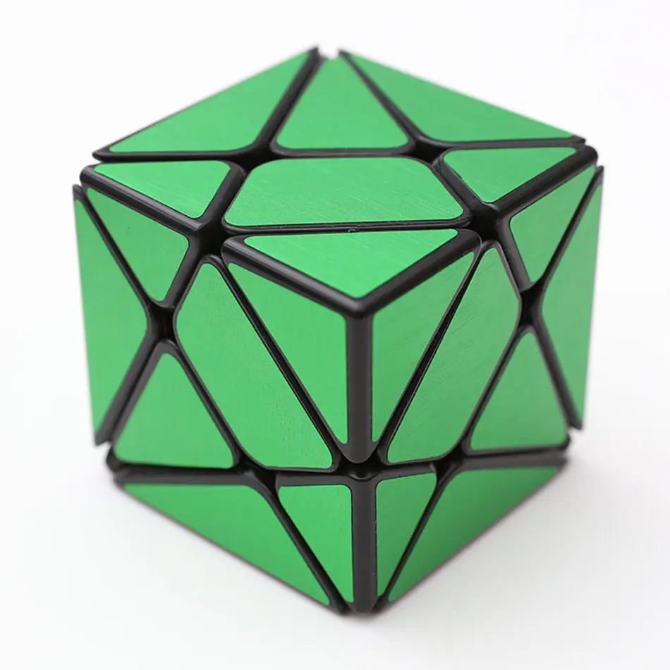 Zcube 3x3 магический кубик рубика странной формы 3x3x3 волшебный куб 3 слоя скоростной куб профессиональные головоломки игрушки для детей подарок для детей - Цвет: Зеленый