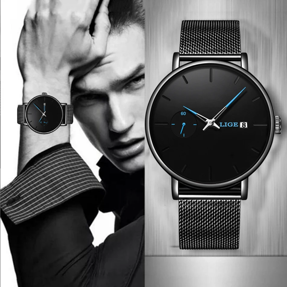 2019-30-Meter-Waterproofing-Super-Thin-Men-s-Business-Watch-Black-Leisure-Wristwatch-Relogio-Masculino-Montre 副本