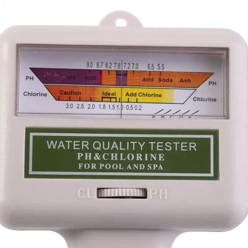 Портативный рН-Тестер измеритель уровня хлора с большим светодиодный экраном монитор качества воды Контролер-тестер для бассейна спа