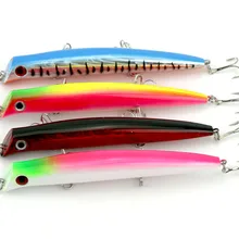 20PC136mm поппер жёсткая минноу приманки для рыбалки lure12.6CM 16.3 G верхний вода 3 крючки 4 цвета для рыбалки жёсткая приманки приманки воблеры рыбалка pesca