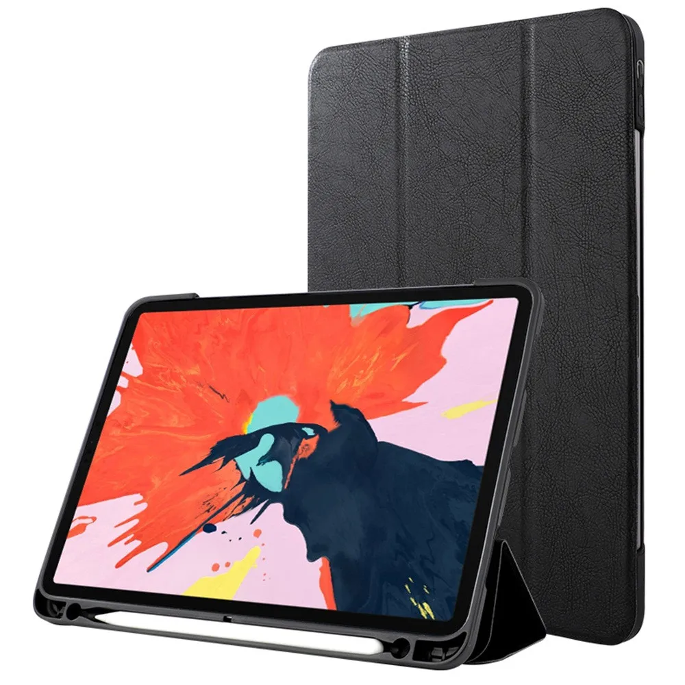 

Silicone Case For iPad Pro 11 2018 tablet case For iPad Pro Case For Apple Pencil Holder Slim Wake/Sleep Smart Cover#g4
