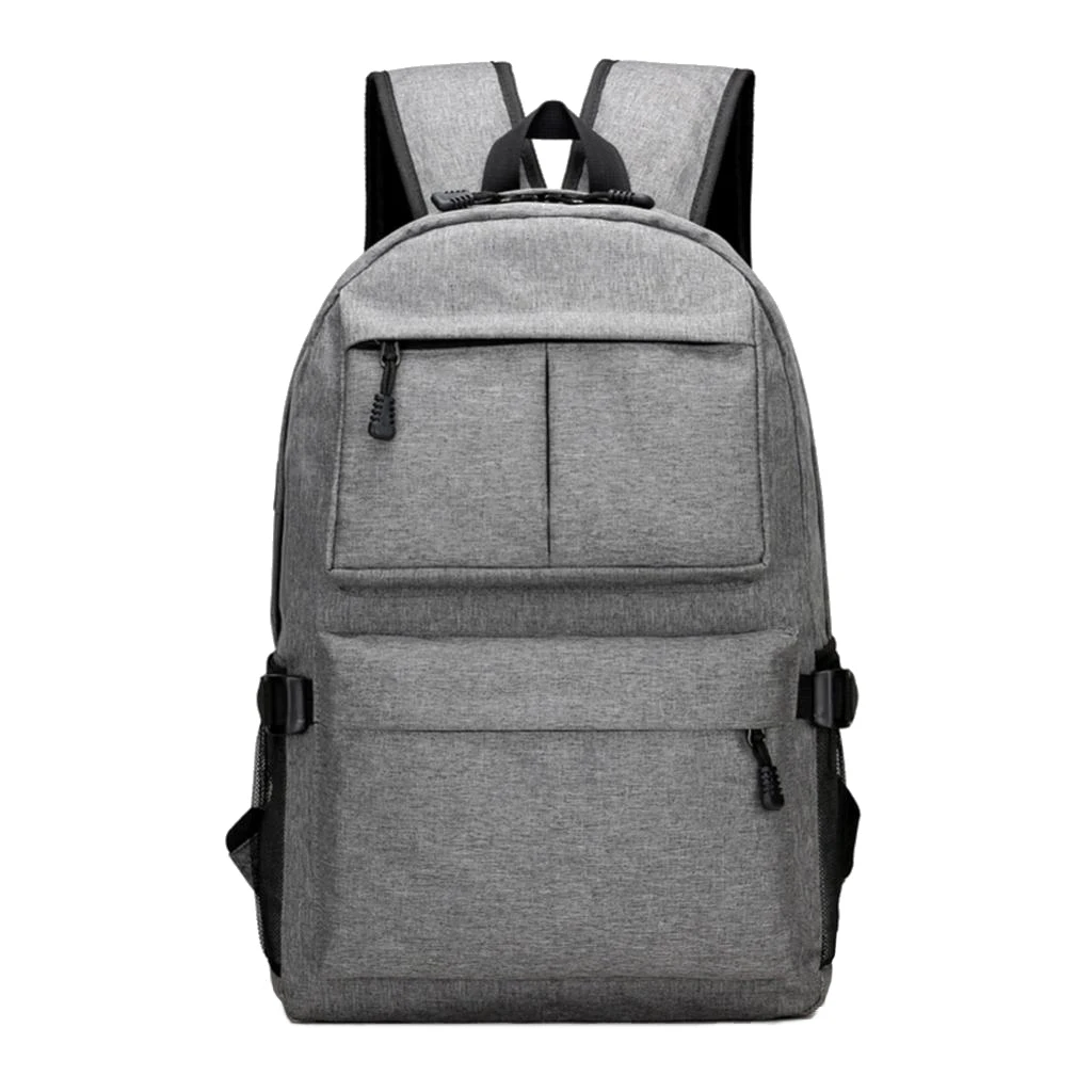 

Backpack with USB Charging Port School Bag for 15inch Laptop Notebook Grey