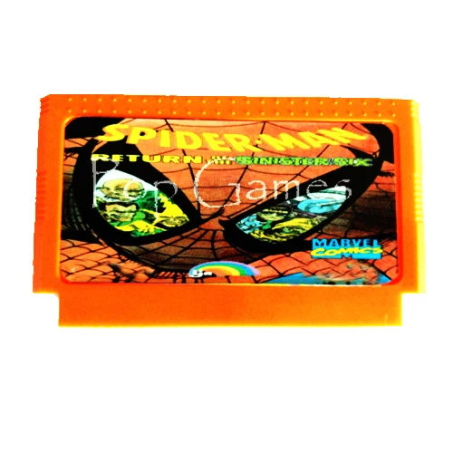 

Spider Man 60 Pins Game Cartridge for 8 Bit Game Console Drop Shipping