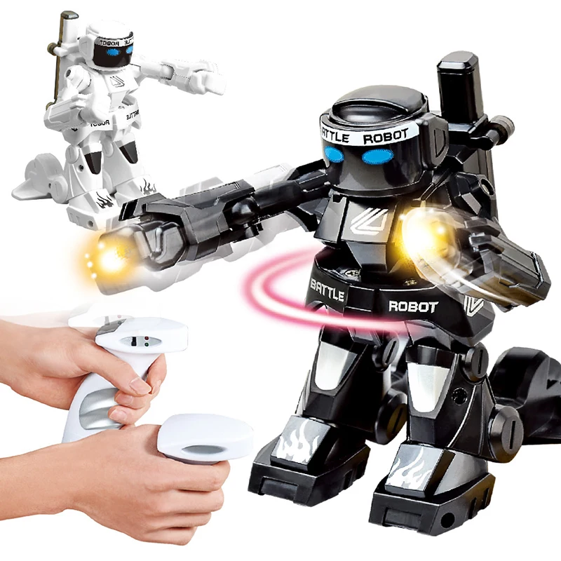 RC Robot Intelligent 2.4G Body Sense Battle Remote Control Robotica Combat Toys For Kids Gift Toy With Box Light And Sound Boxer