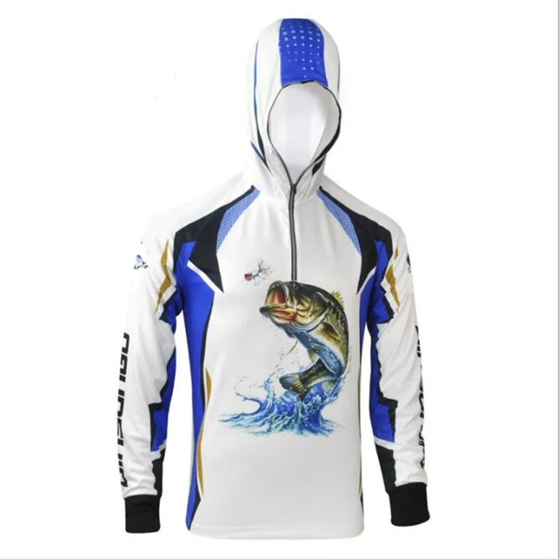 New Outdoor sport mens fishing clothes breathable quick dry Anti UV 40+ Anti-mosquit long sleeve hooded women fishing Shirts - Цвет: Hoodie 17