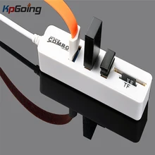 3 порта USB концентратор Combo USB 2,0 концентратор многопортовый usb-адаптер высокоскоростной портативный порт Micro SD/TF кардридер для ноутбука ПК компьютер