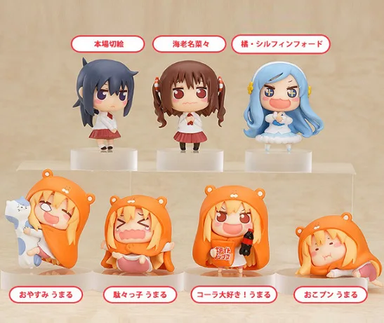 7 шт./лот аниме маленький похоронен Санкаку головы Himouto! Умару Чан дома ПВХ Рисунок