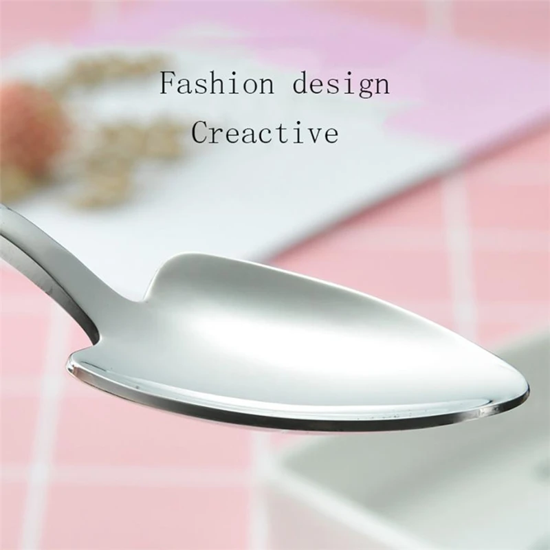TENSKE Shovel Wrench Shape Tableware Home Kitchen Stainless Steel Fork Spoon Nonstick kitchen Tool C0411#30                     05
