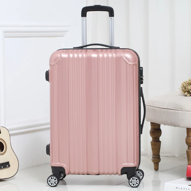 Новинка; Лидер продаж; чемодан, сумка для Для женщин путешествий вращающиеся колеса Чемодан на колесах 20 мм/22 мм/24 дюйма салон троллейбуса коробка модный мужской чемодан - Цвет: Rose gold