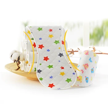 

Reusable baby diaper cloth diaper insert 1 piece 3 layer insert 100% cotton washable baby care product 10 pieces peanut shape