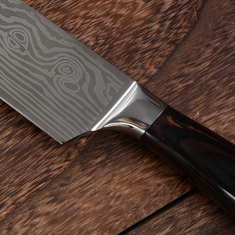 Timhome-8inch-Kitchen-Knife-Japanese-7CR17mov-stainless(4)