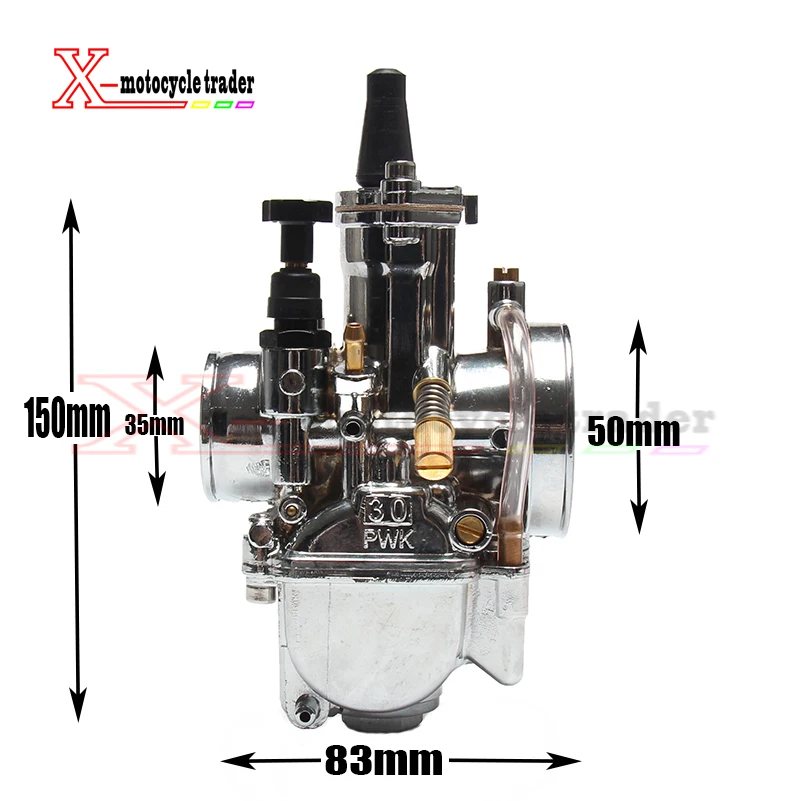 PWK покрытие карбюратор серебро 28 мм 30 мм 32 мм 34 мм аксессуары для мотоциклов Карбюратор PWK карбюратор koso с силовой струей
