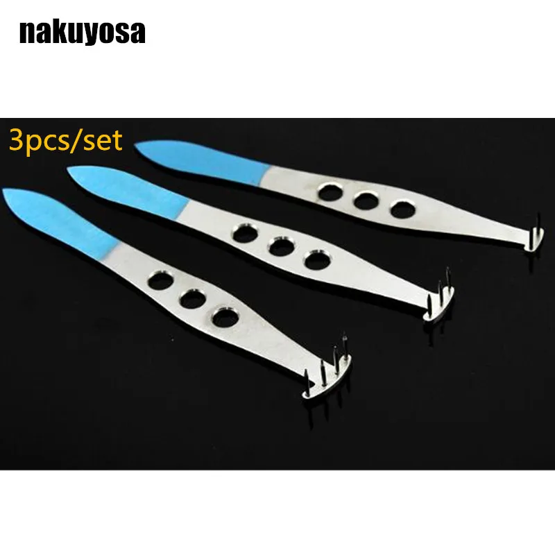 

3pcs Monolithic Titanium alloy double eyelid perforator Microscopic Ophthalmic Instruments Double eyelid Customization