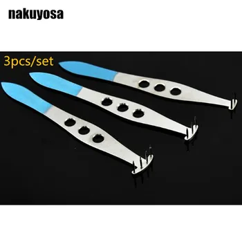 3pcs Monolithic Titanium alloy double eyelid perforator Microscopic Ophthalmic Instruments Double eyelid Customization 3pcs Monolithic Titanium alloy double eyelid perforator Microscopic Ophthalmic Instruments Double eyelid Customization